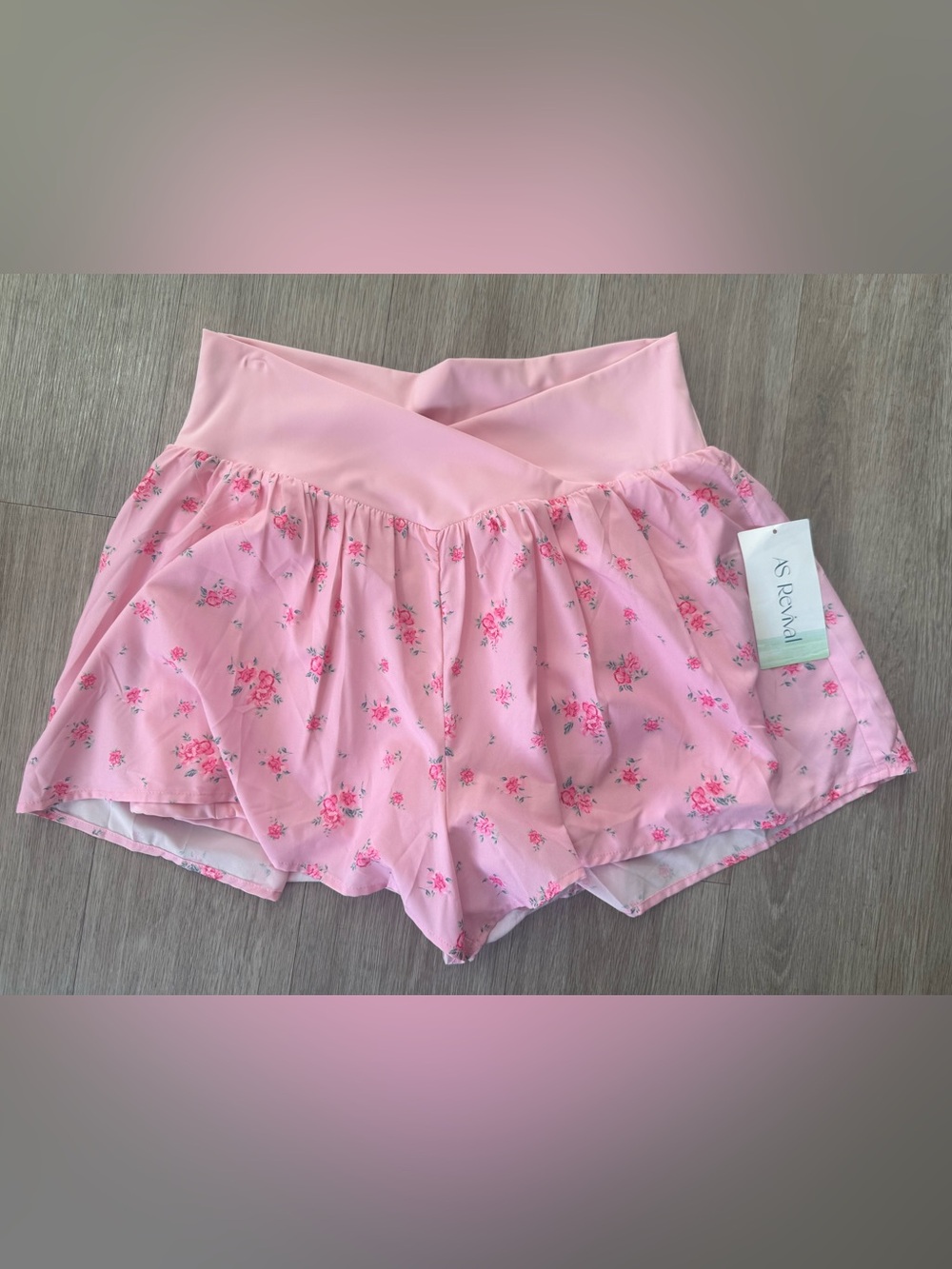 Altar'd State Pink Floral Skort Shorts